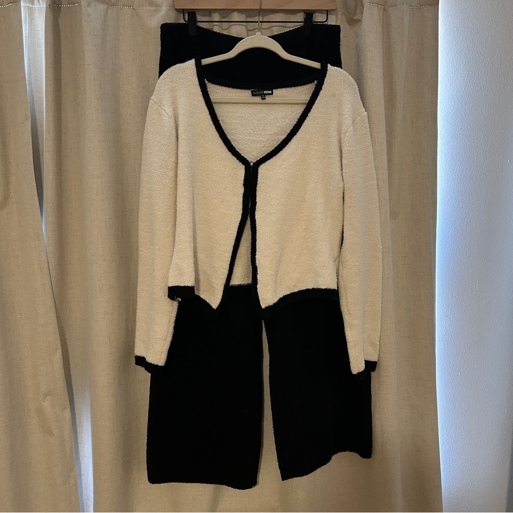 Cozy Wide Leg Pant Set